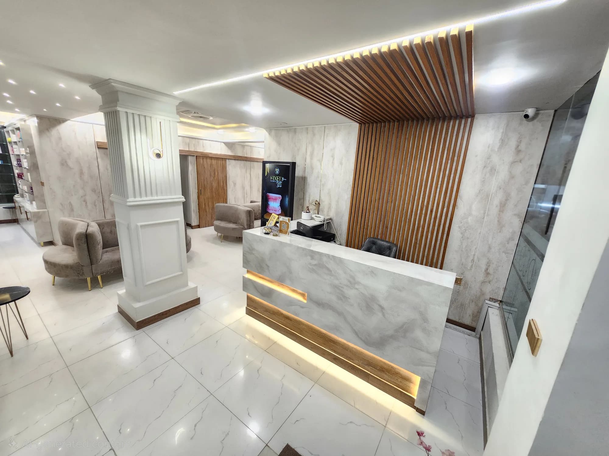 Reception desk at DOD Clinic